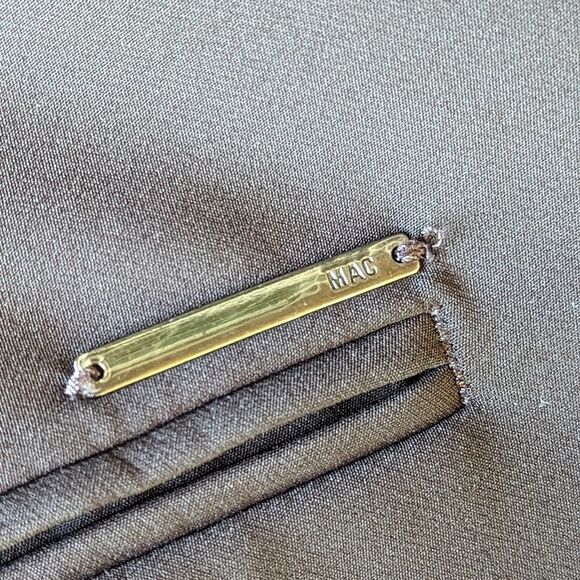 Mac High Rise Tech Sleek Anna Zip Stretch Pants Sz 12 In Chocolate Espresso - Picture 15 of 16